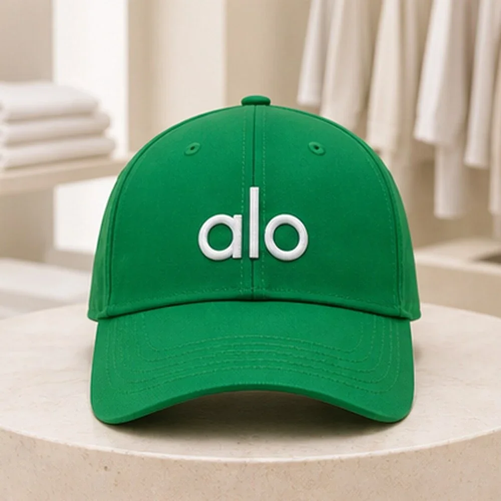 ALO Yoga Green Resort Baseball Cap Hat Sporty
